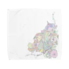 べるのFLOWER #3 Pastel Towel Handkerchief