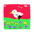 ゆるい絵屋の鳥キャンパス Towel Handkerchief