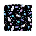 Fanfleecyのgemstone(black) Towel Handkerchief