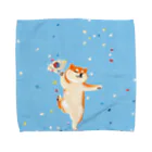 こっちゃの喜ぶ柴犬   (犬) Towel Handkerchief
