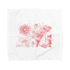 るーえるの空⭐︎の真っ赤な夢の花 Towel Handkerchief