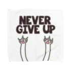 猫☆RISEのNEVER GIVE UPねこ タオルハンカチ