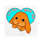 LalaHangeulのロップイヤーラビット(롭이어토끼)　韓国語バージョン Towel Handkerchief