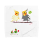 LittleLoroのどノーマルオカメインコとルチノーちょいわき 0350 Towel Handkerchief