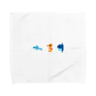 GRITの粗ドット絵・海の生き物シリーズ Towel Handkerchief