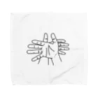 HAND DESIGNの蟹(カニ) Towel Handkerchief