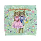 油絵描きの小物売り場の銭湯が大好きです（お風呂な背景バージョン）グッズ Towel Handkerchief