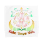 桜さつき と 神楽鈴のHaku Touya Web. Towel Handkerchief