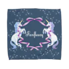 Fanfleecyのunicorn(navy) Towel Handkerchief