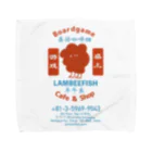 Boardgame Cafe & Shop LAMBEEFISH(ボードゲームカフェ & ショップ ランビーフィッシュ)のグッズ屋さんの【台湾風レトロ 】ボードゲームカフェランビーくんグッズ Towel Handkerchief