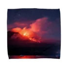 LUZ ORACEL FILMSのSakurajima Volcano Night Towel Handkerchief