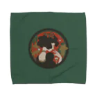 TASOYA Maro Shopの猫のように気まぐれな少女 Towel Handkerchief