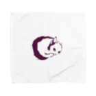 fumikayaのまんまる一文字ねこ Towel Handkerchief