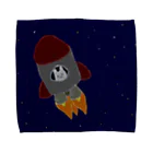 もふもふぴちぴちのスペースにんじん Towel Handkerchief