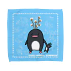 ポメ村ポメラニアンのペンギンさん ハンドメイド Towel Handkerchief