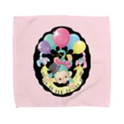 Masahide Nakano Shopのおさる（ピンク） Towel Handkerchief