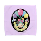 Masahide Nakano Shopのおさる（パープル） Towel Handkerchief