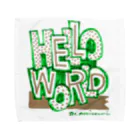 masahiro_minami_artのHELLO WORLD タオルハンカチ