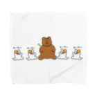 danamonianのくましゃんに群がるはむしゅたー Towel Handkerchief