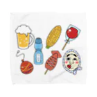 ゆちのへやの夏祭り・縁日セットイラスト Towel Handkerchief