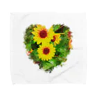 Free love,Freedom のSunflower Towel Handkerchief