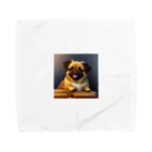 pagpag827のかわいいパグのイラストグッズ Towel Handkerchief