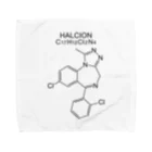 DRIPPEDのHALCION C17H12Cl2N4-ハルシオン-(Triazolam-トリアゾラム-) Towel Handkerchief