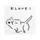 ひげぴのおLOVE！猫さん Towel Handkerchief