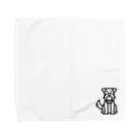 のあとバロン🐾のミニチュアシュナウザー  ホワイト Towel Handkerchief