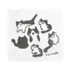 保護ねこカフェ もりねこのごまちゃんシスター＆ブラザーズ Towel Handkerchief