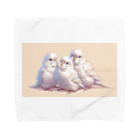 ちゅんちゅんショップの白いセキセイインコ Towel Handkerchief