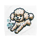 Tokyo_Doodleのもふもふアプリコット　トイプードル　みずあそび Towel Handkerchief