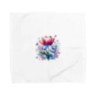 レベルUPのチューリップ×ダイヤモンド Towel Handkerchief