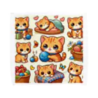 yos-1292583のねこニコばん Towel Handkerchief