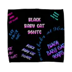 黒猫たんとちゃんのblack baby cat Towel Handkerchief