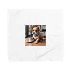 8-Bit Oasisのcoffee dog Towel Handkerchief