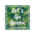 Island Leaf Palau のLet's Go Green with Island Leaf Palau タオルハンカチ
