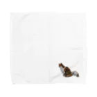 猫島のじかんの親猫の尻かじり子猫 Towel Handkerchief