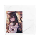 toshi_7の猫耳カフェ Towel Handkerchief