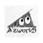 Ａ’ｚｗｏｒｋＳのウチのスリスリくん(黒・透過ver.) タオルハンカチ