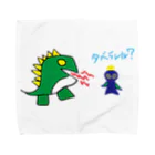 宇宙人うんちの恐竜と宇宙人うんち Towel Handkerchief