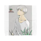 hentouの植物と男の子 Towel Handkerchief