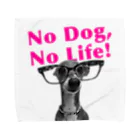 イロハのNo dog,No life! ピンク タオルハンカチ