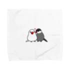 ロア店のラブ文鳥 Towel Handkerchief