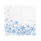きらきら水彩のふわふわ雪の結晶 Towel Handkerchief
