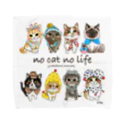 shop あこ猫犬屋の雪玉ねこ Towel Handkerchief