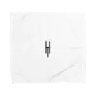 Tsubasa Hayashi Suzuri ShopのTsubara Hayashi Official Logo 【White】 Towel Handkerchief