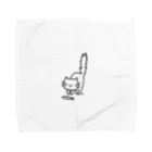 himetaroのさんまを喰らう時こそ気が立っているねこ Towel Handkerchief
