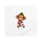 ザ・ワタナバッフルのドングリ頭のチンパンジー”Monkey” Towel Handkerchief