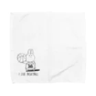 chihhie11のバスケ部員のうさぎ（背番号14） Towel Handkerchief